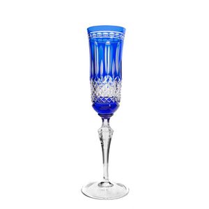 Jogo de 2 Taças em Cristal Strauss Champagne 240 ml - Azul Escuro - 237.207.068.012
